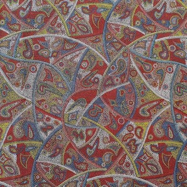 LOOKING AROUND Aborigines Stoff aus Australien